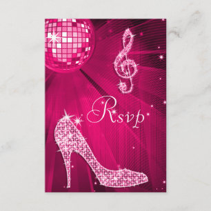 Chaud rose Disco Ball Étincelle talons RSVP
