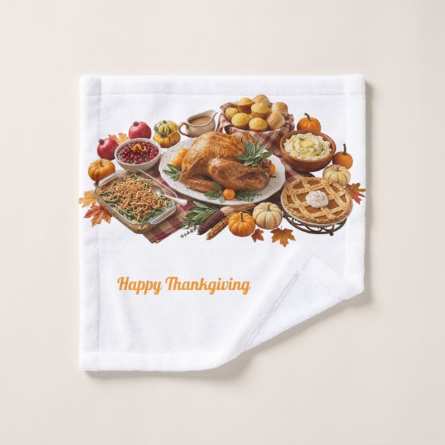 Chaud torchon de Thanksgiving pour la récolte de f (Gant de toilette)