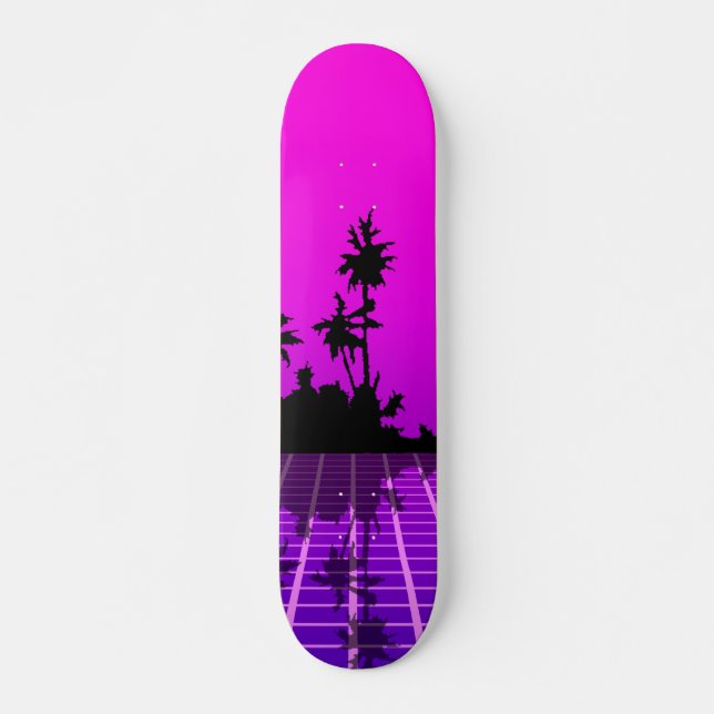 Chaud Vaporwave tropical 7 3/4" Skateboard Deck (Devant)