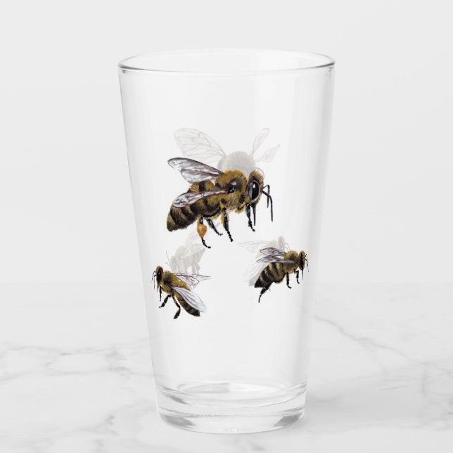 Chaudière en verre d'abeille de miel (Devant)
