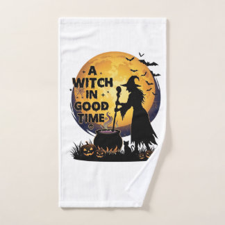 Chaudron de lune d'Halloween de bonne sorcière_1