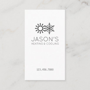 Chauffage et refroidissement CA moderne Carte de v