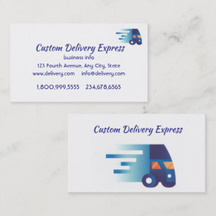 Chauffeur de livraison Carte de visite personnalis