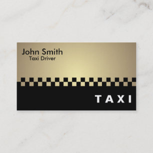 Chauffeur de taxi - cartes de visite