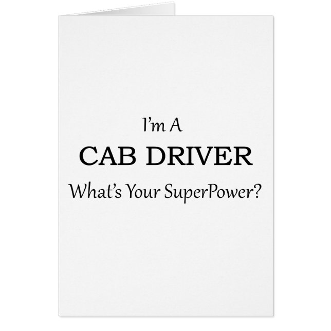 Chauffeur de taxi superbe (Devant)