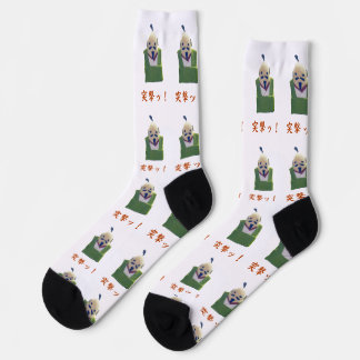 CHAUSSETTE 好戦的な殿様”突撃ッ！”おもしろソックス