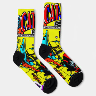 Chaussette 1940's CAT-MAN Comics Socks