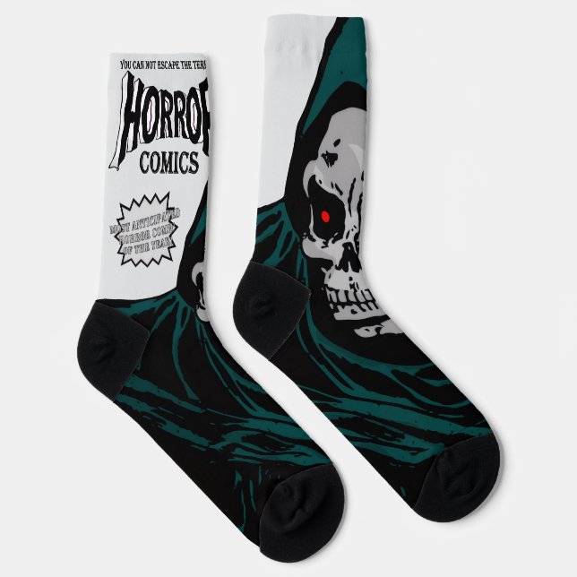 Chaussette 1950's 'HORROR Comics' Socks (Droite)