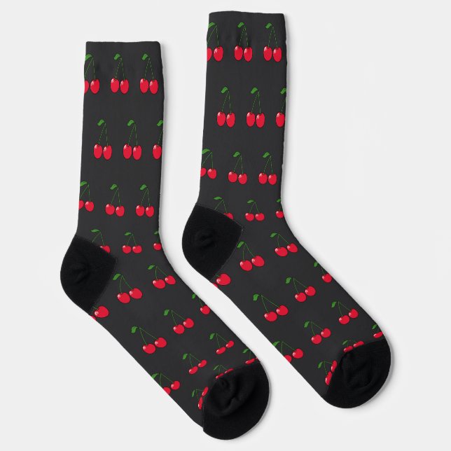 Chaussette 2 cherries pattern (Droite)