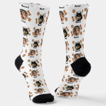 2 Chiens Photos 2 Noms + Bones & Empreintes de pat