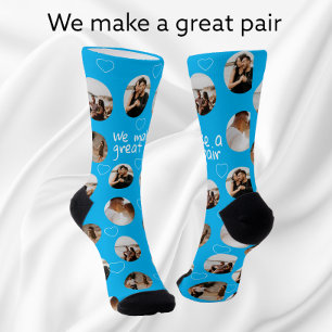 Chaussette 4 Collage De Photo Nous Faisons Une Grande Paire