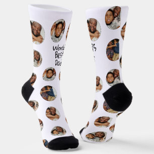 Chaussette 4 Collage de photos Mondes meilleur papa