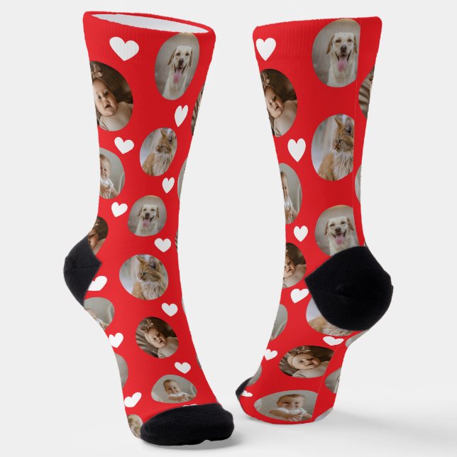 Chaussette 4 Photo Collage Template Make Your Own Fun (Angulaire)