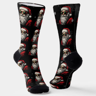 Chaussette 67 Meme Drôle Santa Dit Six Sept Noël