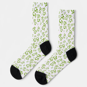 Chaussette 85e anniversaire Motif du numéro de Random Vert Ra