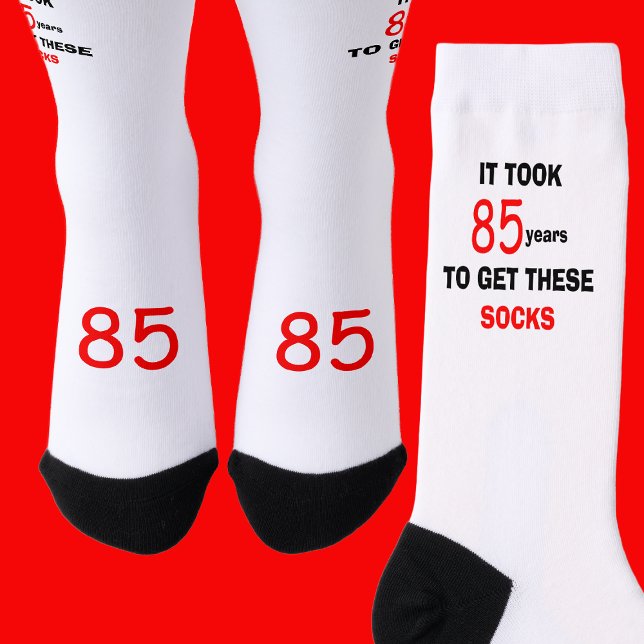 Chaussette 85th Birthday Socks Men Funny (Créateur téléchargé)