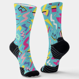 Chaussette 90s Retro Pop Art Motif