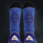 Chaussette 9e anniversaire de Lapis<br><div class="desc">C'est leur 9e anniversaire de mariage ? Ce n'est pas amusant à donner ; un emblème cardiaque classique sur des chaussettes couleur lapis lazuli pour marquer leur jalon.</div>
