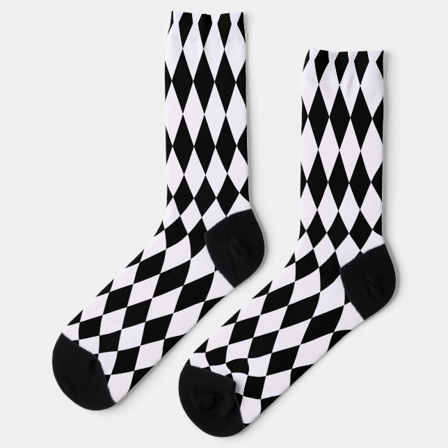 Chaussette à damiers Chaussettes (Gauche)