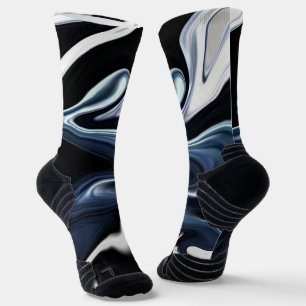 Chaussette Abstract elegant fluide marble liquide