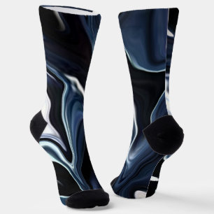 Chaussette Abstract elegant fluide marble liquide