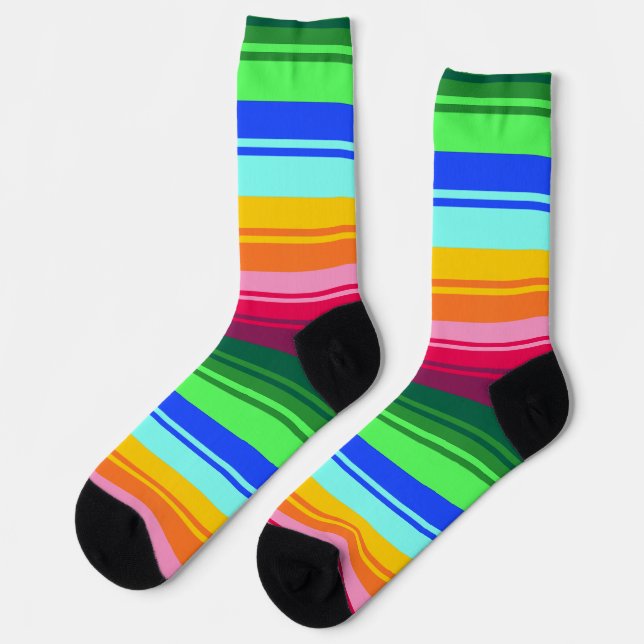 Chaussette abstraction motif folklorique (Gauche)