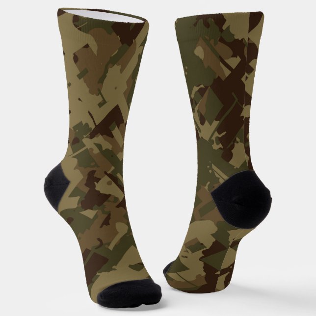 Chaussette abstrait camo (Angulaire)