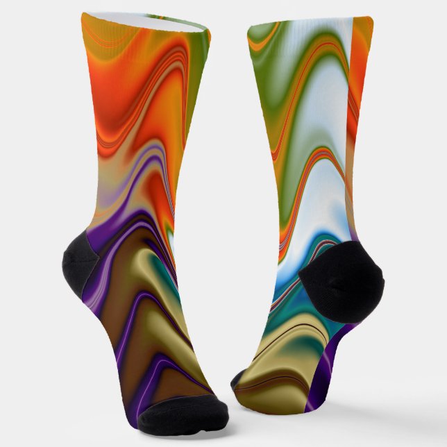 Chaussette Abstrait coloré (Angulaire)