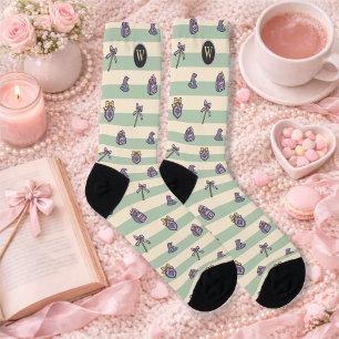 Chaussette Académie de la Fille des Livres Personnalisée Magi
