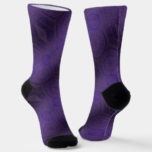 Chaussette Acceptation   Médaillons de méditation violette