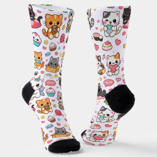 Chaussette Adorables Kawaii Chattes Pour Les Amateurs De Chat