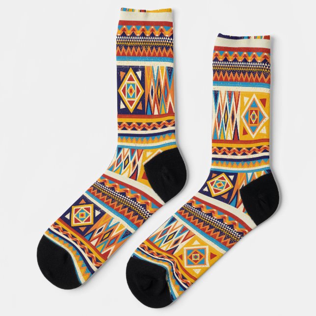 Chaussette Africa United Afro African Wax Afri Socks (Gauche)
