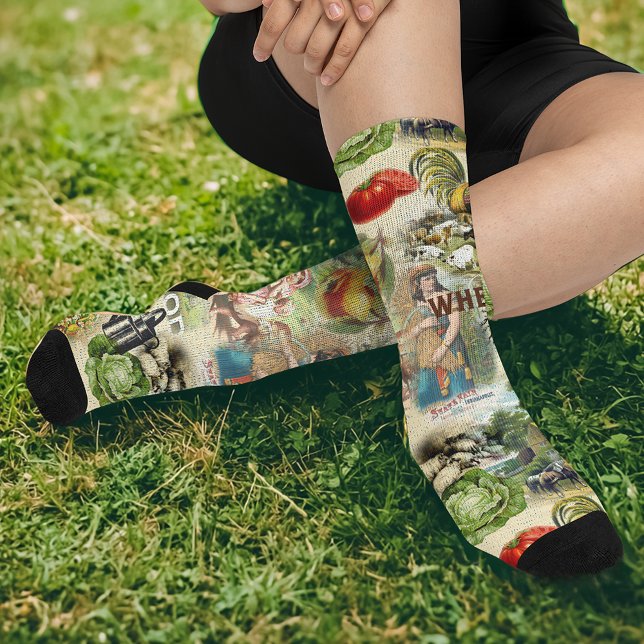 Chaussette Agriculture vintage (Créateur téléchargé)