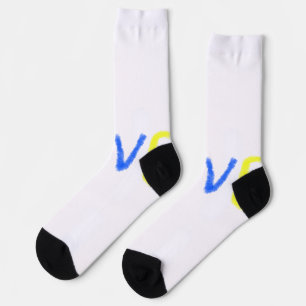 Chaussette Aimer fierté arc en ciel aquarelle LGBTQ Juin mode