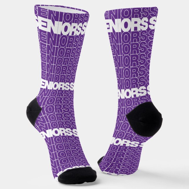 Chaussette Aînés mauve Aînés Chaussettes pour aînés (Angulaire)