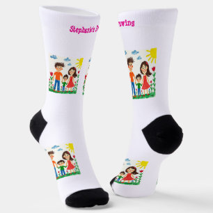 Chaussette Ajouter l'oeuvre de votre enfant à cette oeuvre