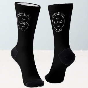 Chaussette Ajouter votre entreprise logo commercial promo noi