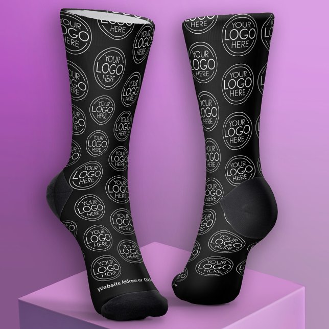 Chaussette Ajouter Votre Logo Entreprise Moderne Minimaliste (Custom Logo Socks)