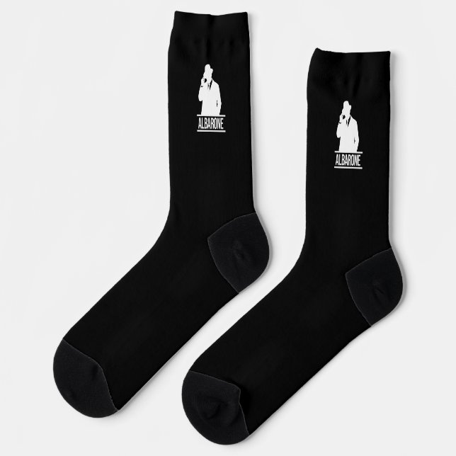 Chaussette Albarone Gangster Silhouette Premium Crew Socks (Gauche)