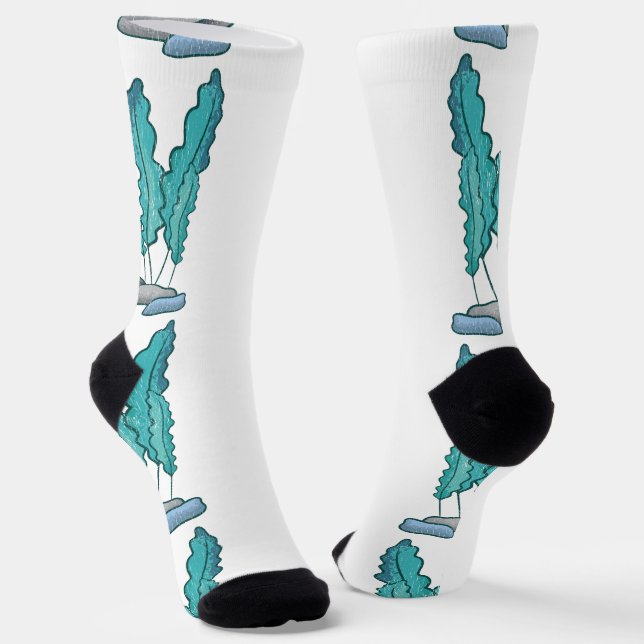 Chaussette Algues bleues de mer Tonnerre_Cove (Angulaire)