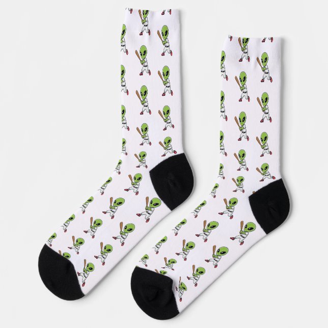 Chaussette Alien de baseball (Gauche)
