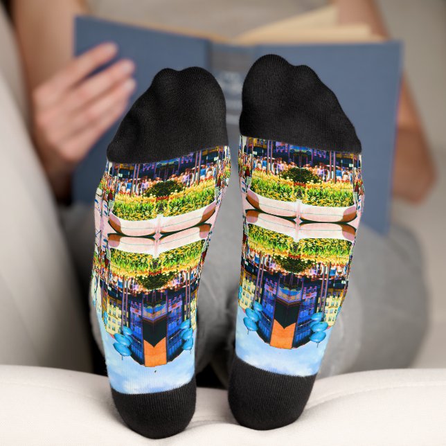 Chaussette Allemagne vintage Munich Towngate Karistor (Fond)