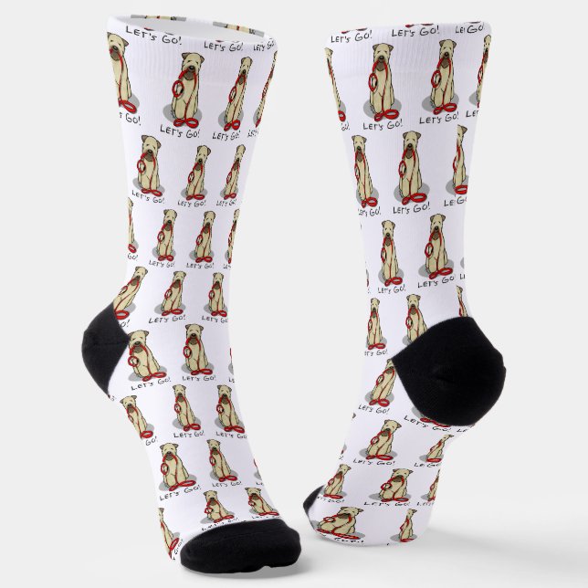 Chaussette Allons-y ! Marche à pied à Terrier Chien (1b2) (Angulaire)