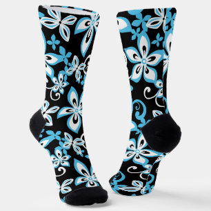CHAUSSETTE ALOHA HAWAII (NOIR/BLEU)