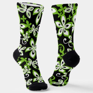 CHAUSSETTE ALOHA HAWAII (NOIR/LIME)