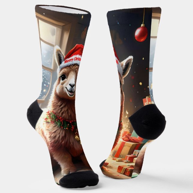 Chaussette "Alpaca les présents : un conte de Noël" (Angulaire)