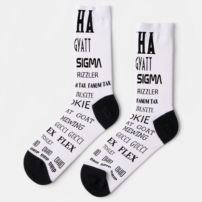 CHAUSSETTE ALPHA RIZZ SIGMA GYATT FLEX SOCKS (Gauche)