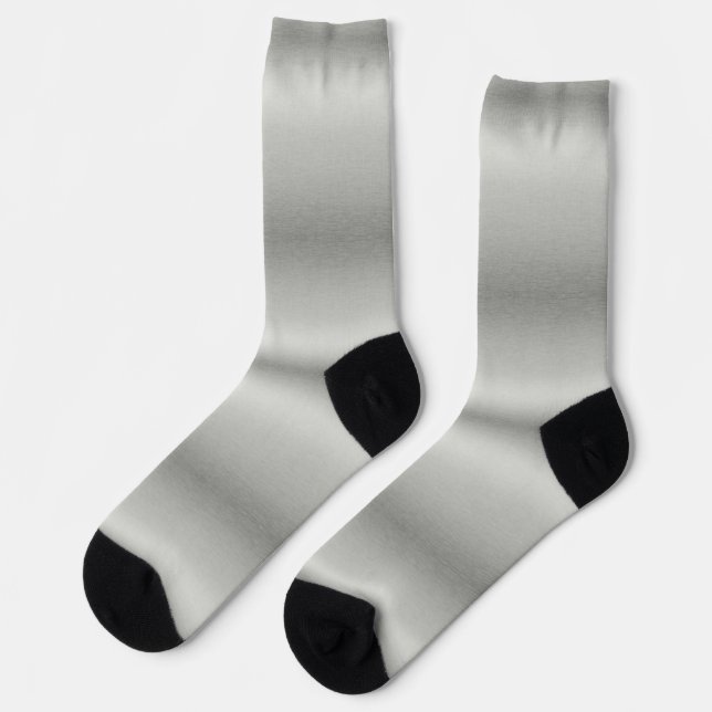 Chaussette Aluminium brossé gris argenté métallique (Gauche)