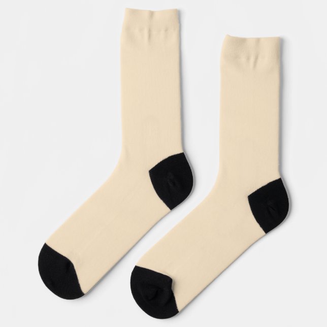 Chaussette Amande blanchie (couleur solide) (Gauche)