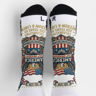 Chaussette America 250th Anniversary Patriotic 1776 Freedom 